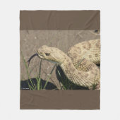 R6 Prairie Rattlesnake Fleece Deken (Voorkant)