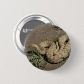 R6 Prairie Rattlesnake Ronde Button 5,7 Cm (Voorkant /achterkant)