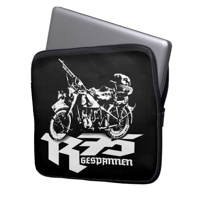 R75 Neopreen Laptophoes 13 inch Laptop Sleeve (Voorkant Links)