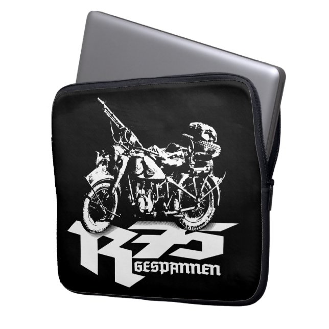 R75 Neopreen Laptophoes 13 inch Laptop Sleeve (Voorkant Links)