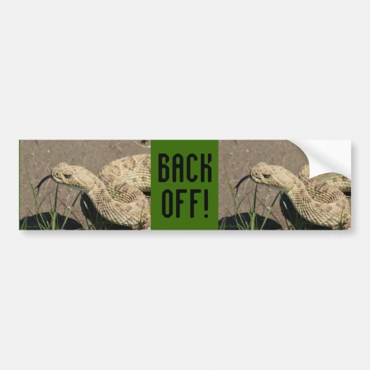 R8 Prairie Ratelslang Bumpersticker (Voorkant)