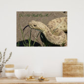 R8 Prairie Rattlesnake Head Shot Poster (Keuken)