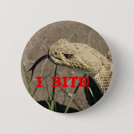 R8 Prairie Rattlesnake Head Shot Ronde Button 5,7 Cm (Voorkant)