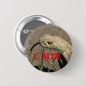 R8 Prairie Rattlesnake Head Shot Ronde Button 5,7 Cm (Voorkant /achterkant)