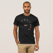 R8 Tachometer-ontwerp T-shirt (Voorkant volledig)