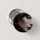 r9, Echte Mannen verkrachten niet! Ronde Button 3,2 Cm (Voorkant /achterkant)