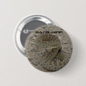R9 Prairie Ratelslang Ronde Button 5,7 Cm (Voorkant /achterkant)