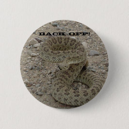 R9 Prairie Ratelslang Ronde Button 5,7 Cm