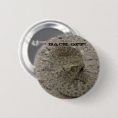 R9 Prairie Rattlesnake Ronde Button 5,7 Cm (Voorkant /achterkant)