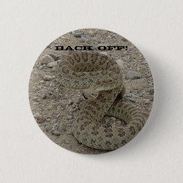 R9 Prairie Rattlesnake Ronde Button 5,7 Cm