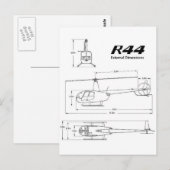R-44 Robinson Briefkaart (Voorkant / Achterkant)