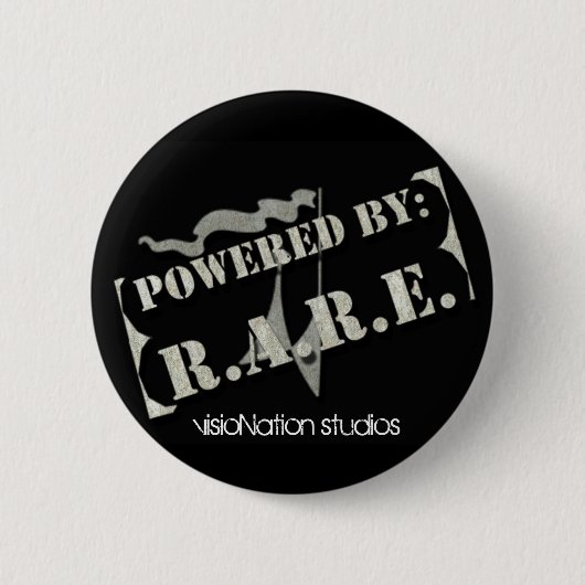 R.A.R.E. knoop Ronde Button 5,7 Cm (Voorkant)
