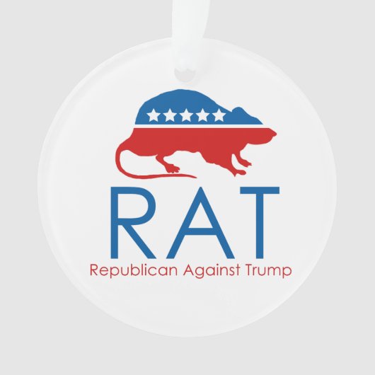 R.A.T.: Republikein tegen Trump Ornament (voorkant)