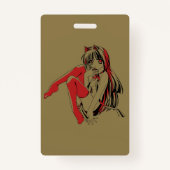 R & B Manga, Neko Catgirl Furry Loli Anime Badge (Achterkant)