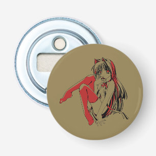 R & B Manga, Neko Catgirl Furry Loli Anime Button Flesopener