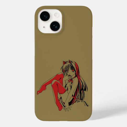 R & B Manga, Neko Catgirl Furry Loli Anime Case-Mate iPhone Case (Achterkant)