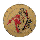 R & B Manga, Neko Catgirl Furry Loli Anime Dartbord (Voorkant)