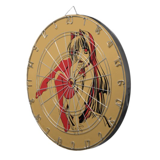 R & B Manga, Neko Catgirl Furry Loli Anime Dartbord (Voorkant Rechts)