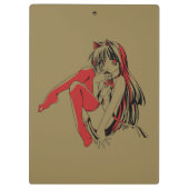 R & B Manga, Neko Catgirl Furry Loli Anime Klembord (Achterkant)