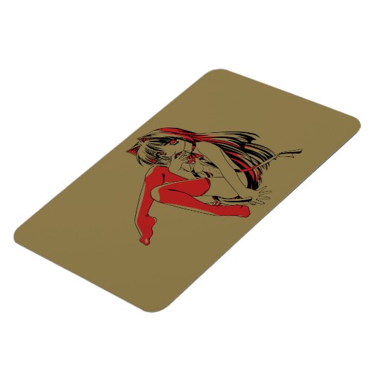 R & B Manga, Neko Catgirl Furry Loli Anime Magneet (Linkerzijde)