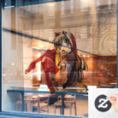 R & B Manga, Neko Catgirl Furry Loli Anime Raamsticker (Cafe Raam)