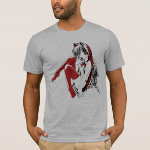 R & B Manga, Neko Catgirl Furry Loli Anime T-shirt