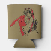 R & B, Neko Catgirl Furry Anime Loli Slave Blikjeskoeler (Achterkant)