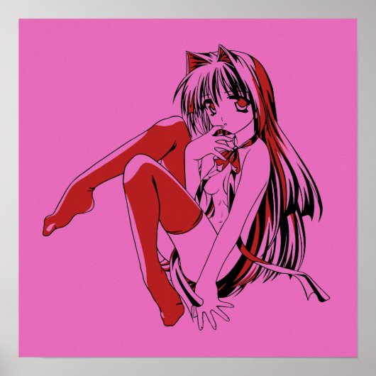 R & B, Neko Catgirl Furry Anime Loli Slave Poster (Voorkant)