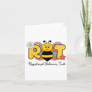 R BEE T Geregistreerd Gedrag Technicus RBT Floral Kaart
