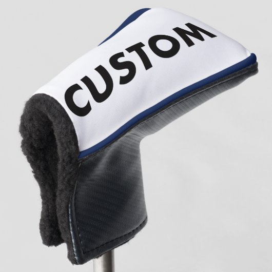 R. BLUE Piping Custom Golf Putter Headcover Blank (3/4 voorkant)