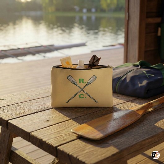 R.C. Initials Nautical Rowing Oars Etui