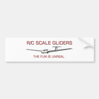R/C-schaalventielen ... De Fun is onecht Bumpersticker