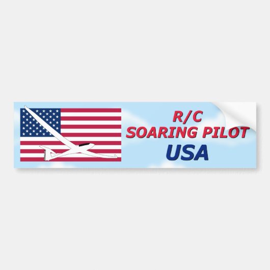 R/C SOARING PILOT - AMERIKA VAN DE VERENIGDE STATE BUMPERSTICKER (Voorkant)