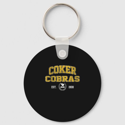 R College Cobra's Arch Retro voor mannen Vrouwen Sleutelhanger (Voorkant)