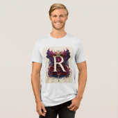 "R: De kunst van data" "Statistisch Stijlvol" Tri-Blend Shirt (Voorkant volledig)
