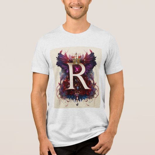 "R: De kunst van data" "Statistisch Stijlvol" Tri-Blend Shirt (Voorkant)
