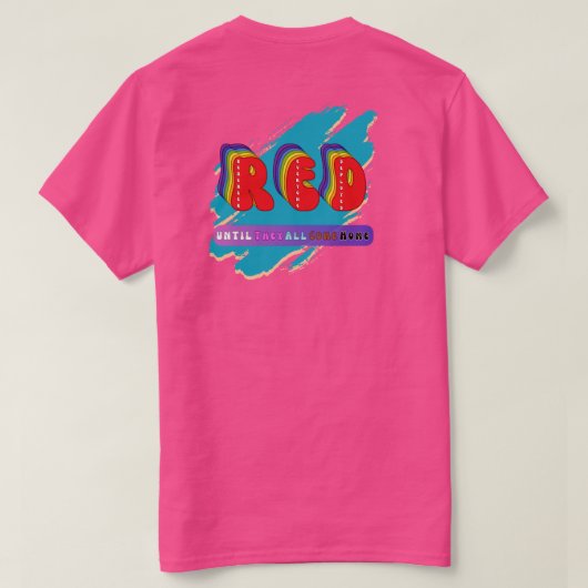 R.E.D. Pride T-shirt. T-shirt (Design achterkant)