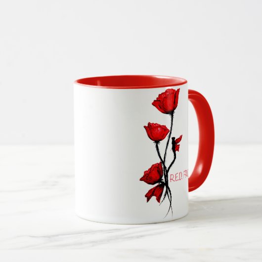 R.E.D. Vrijdag - herinner iedereen stelde Mok op (Voorkant rechts)