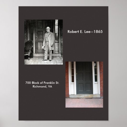 R.E. Lee's appartement, Richmond, VA.—1865 Poster (Voorkant)