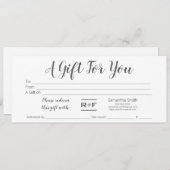 R+F-cadeaubon Kaart (Voorkant / Achterkant)