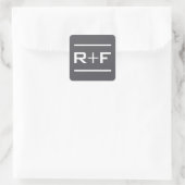R+F Grijze Sticker (Tas)