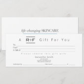 R+F Modern Cadeaubon Kaart (Voorkant / Achterkant)