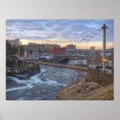 R F P Pedestrian Bridge - Spokane Washington Poster (Voorkant)