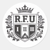 R.F.U Crown Crest Sticker (Voorkant)