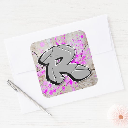 R - Graffiti stickers (Envelop)