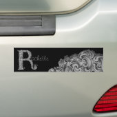 R - Het Falck Alphabet (Silvery) Bumpersticker (Op auto)