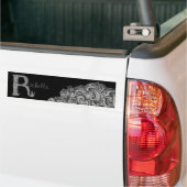 R - Het Falck Alphabet (Silvery) Bumpersticker (Op Truck)