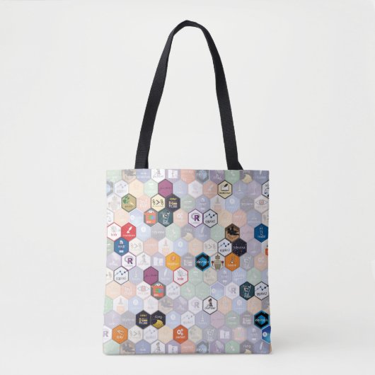 R hex tote bag (Voorkant)