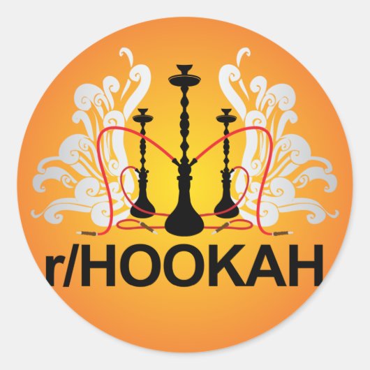 r/Hookah Sticker (Voorkant)
