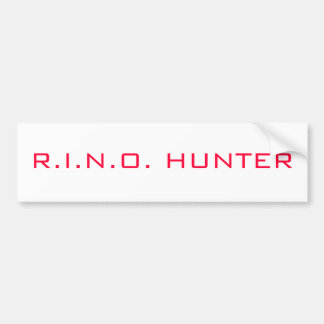 R.I.N.O. HUNTER BUMPERSTICKER